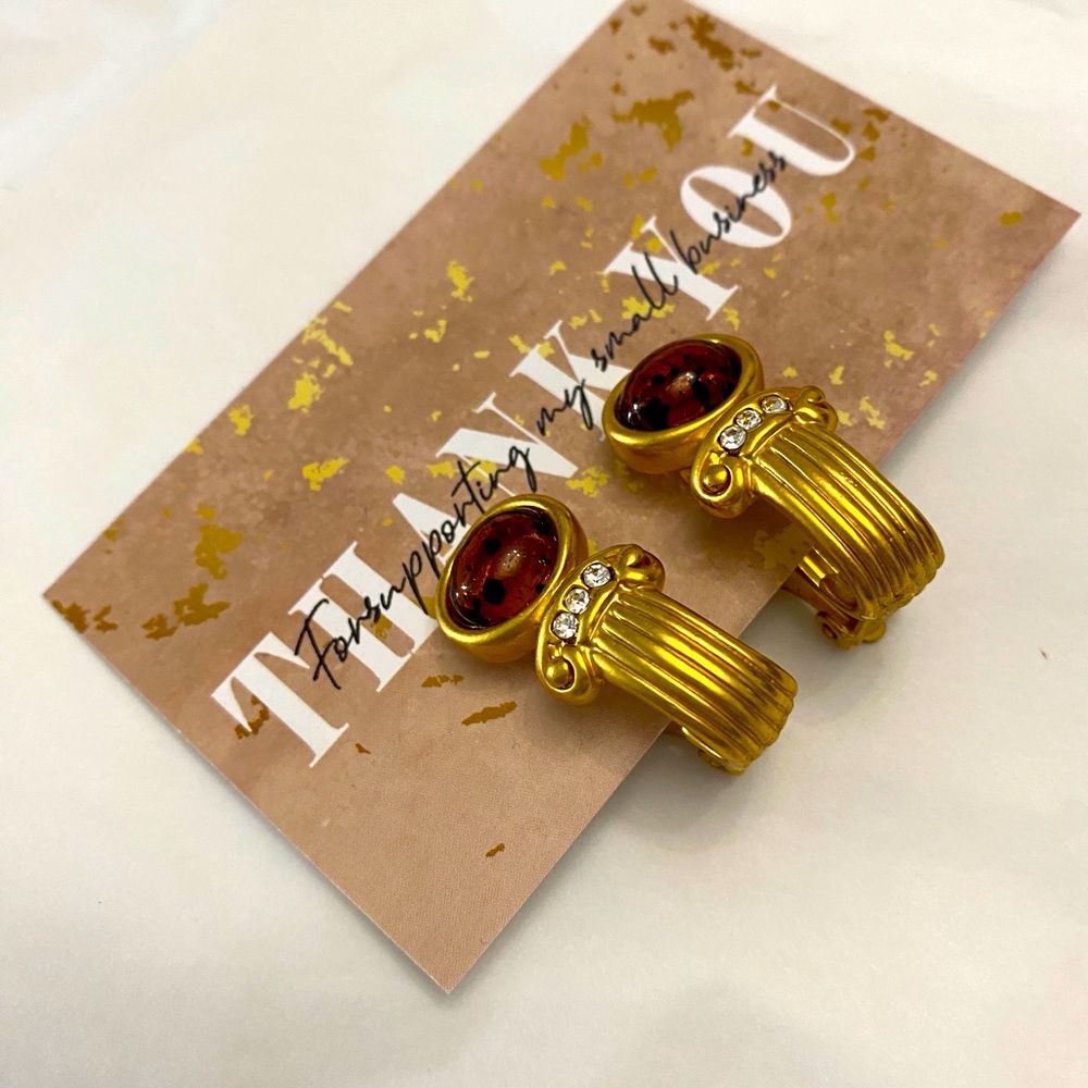 Vintage clip on earrings